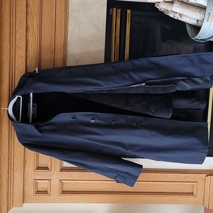 Newport Harbor Men's Navy Lined Trench Coat 19" Shoulder Zip Out Lining